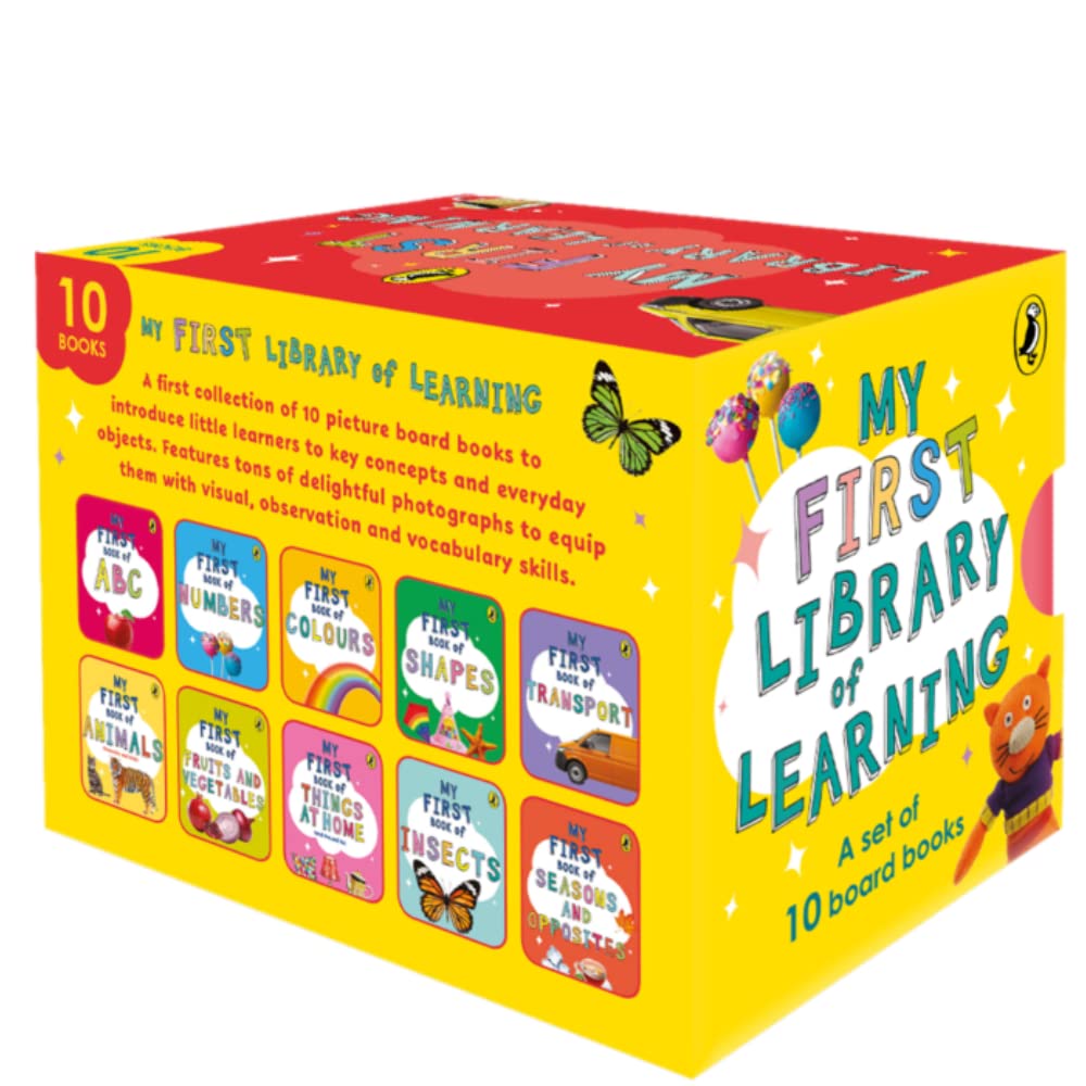 My First Library of Learning: collection of 10 board books for kids 0 to 3